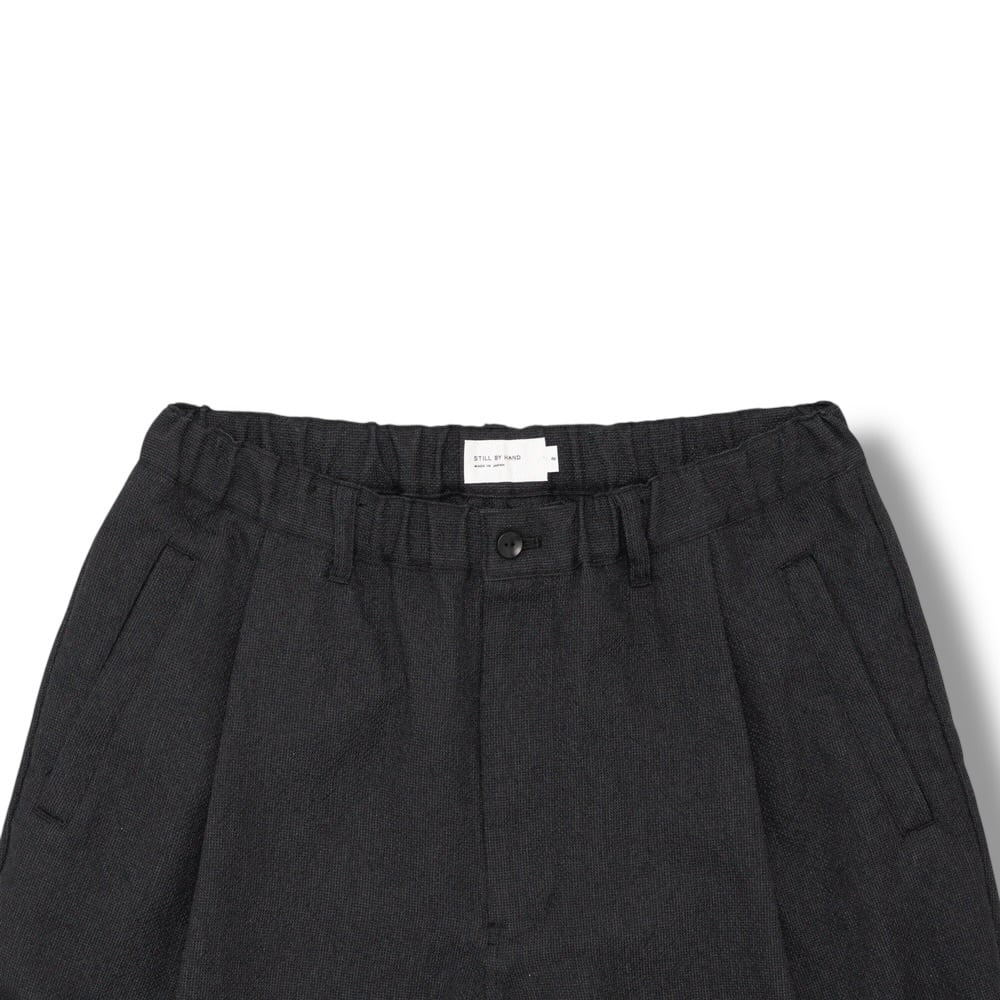 STILL BY HAND -Mixed color 1 pleats pants - / PT06261 / スティル