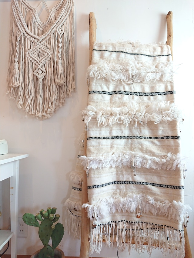 モロッコラグ ハンディラ 特大サイズ 05 Moroccan wedding blanket handira 05