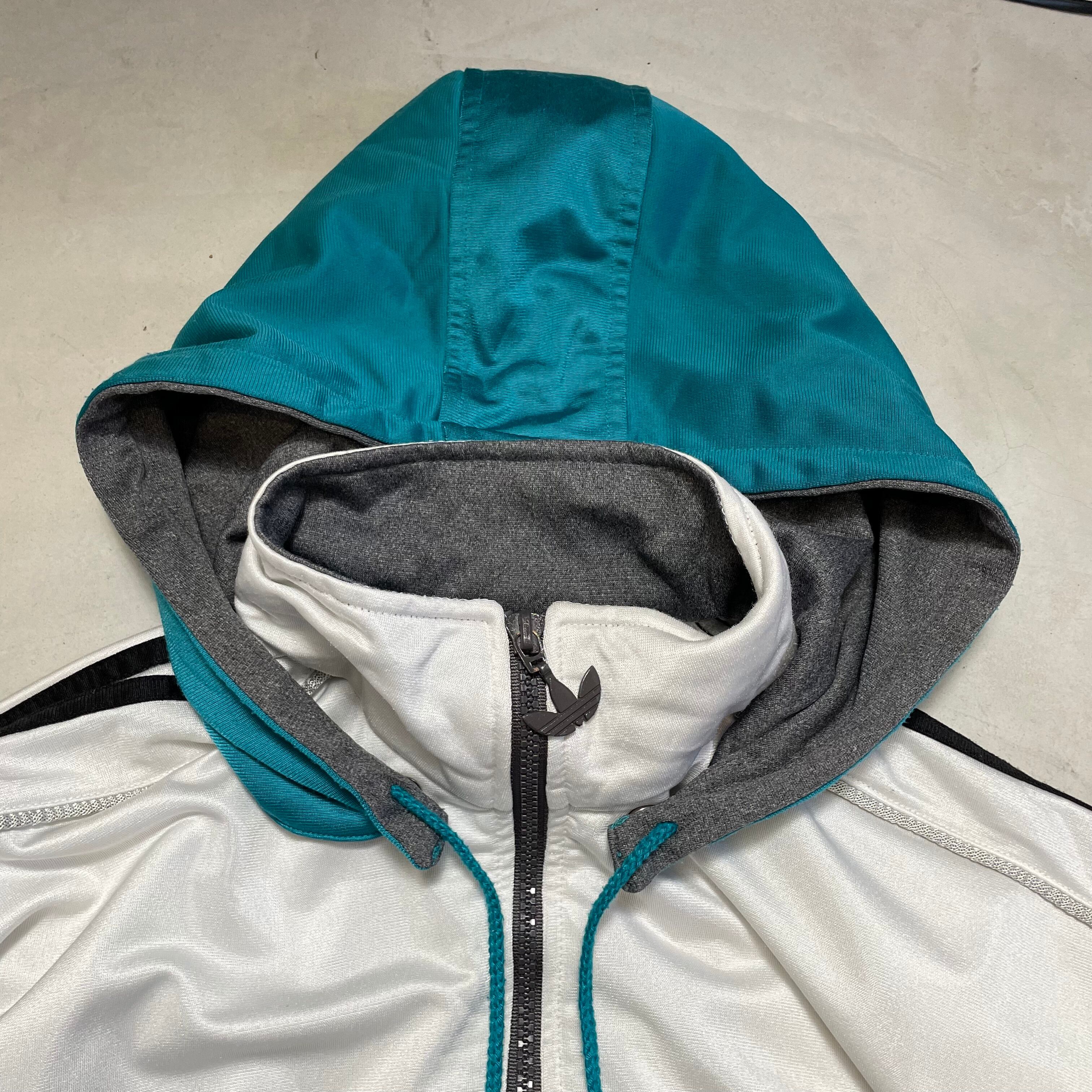 adidas ウィンドブレーカー グレー シャカシャカ レディース M