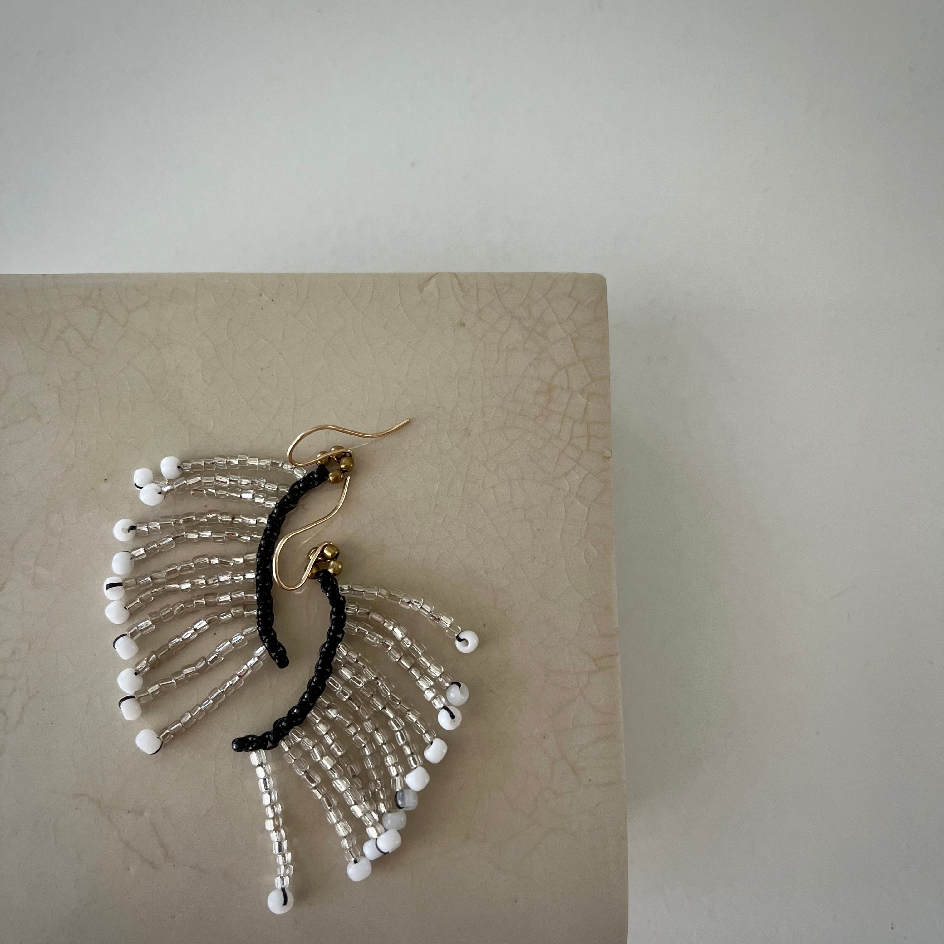 ピアス#silver fringes