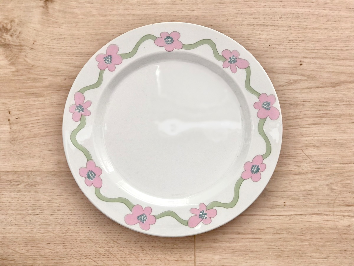 arabia VILLIRUUSU 20cm plate | ヴィッリルース プレート 花｜0117 | ILO