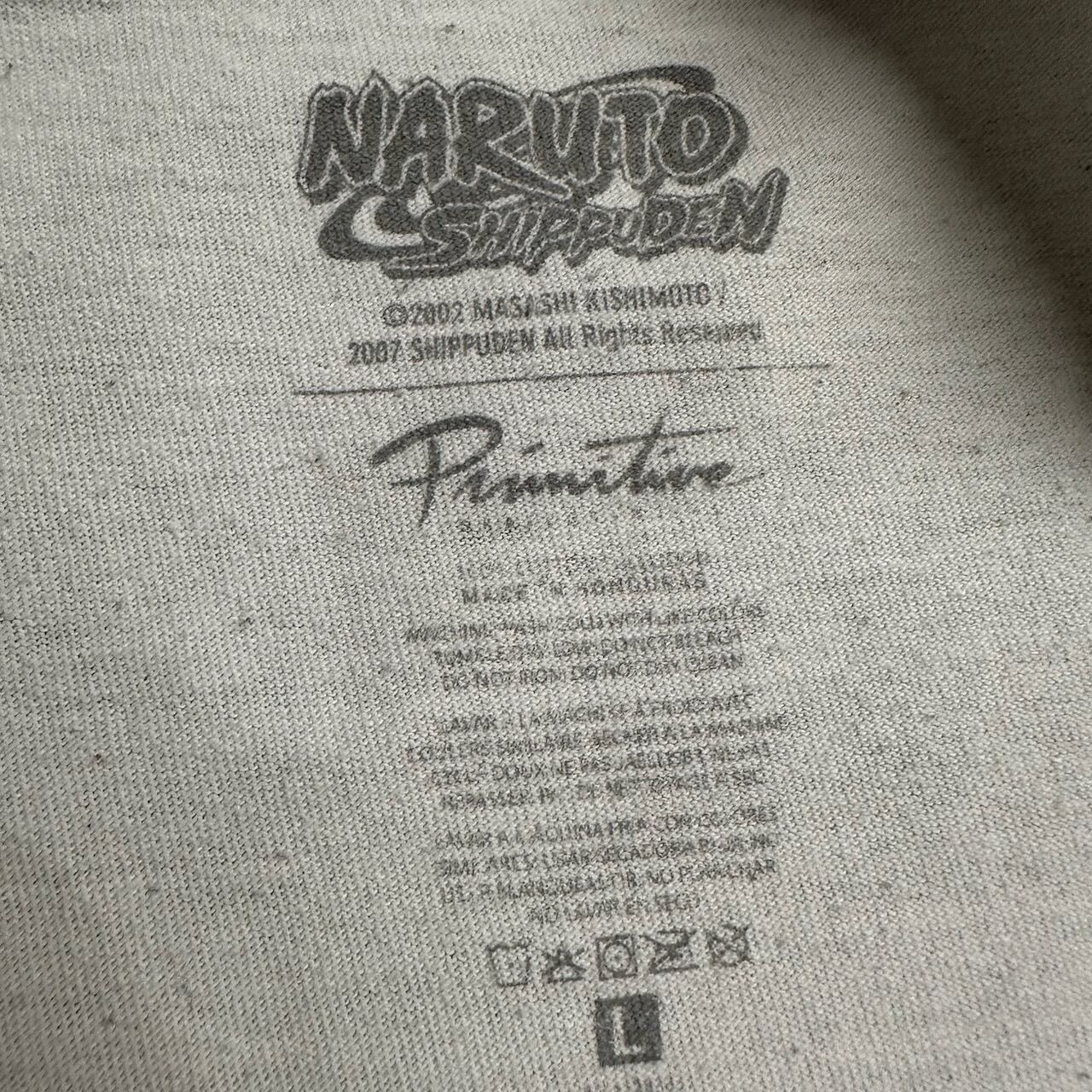 NARUTO ナルト 全員集合 白 ヴィンテージ アニメ Tシャツ L 美品 