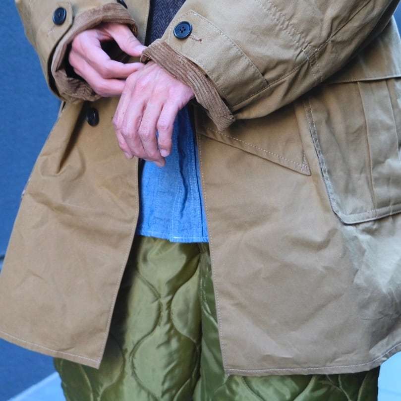 KENNETH FIELD(ケネスフィールド) /MAX PROOF COAT BM WAX-KHAKI-(52