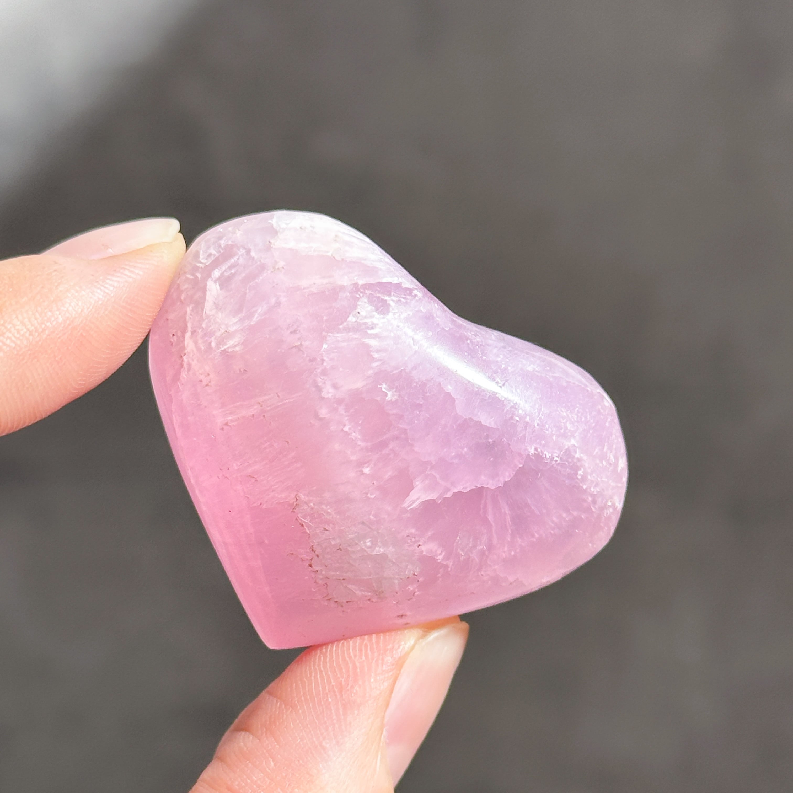ピンクアラゴナイト ハート63◇ Pink Aragonite ◇天然石・鉱物