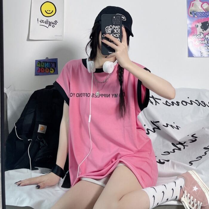 スタイルルーズサマープリントノースリーブ かわいい 夏物 ケッペル32312628515