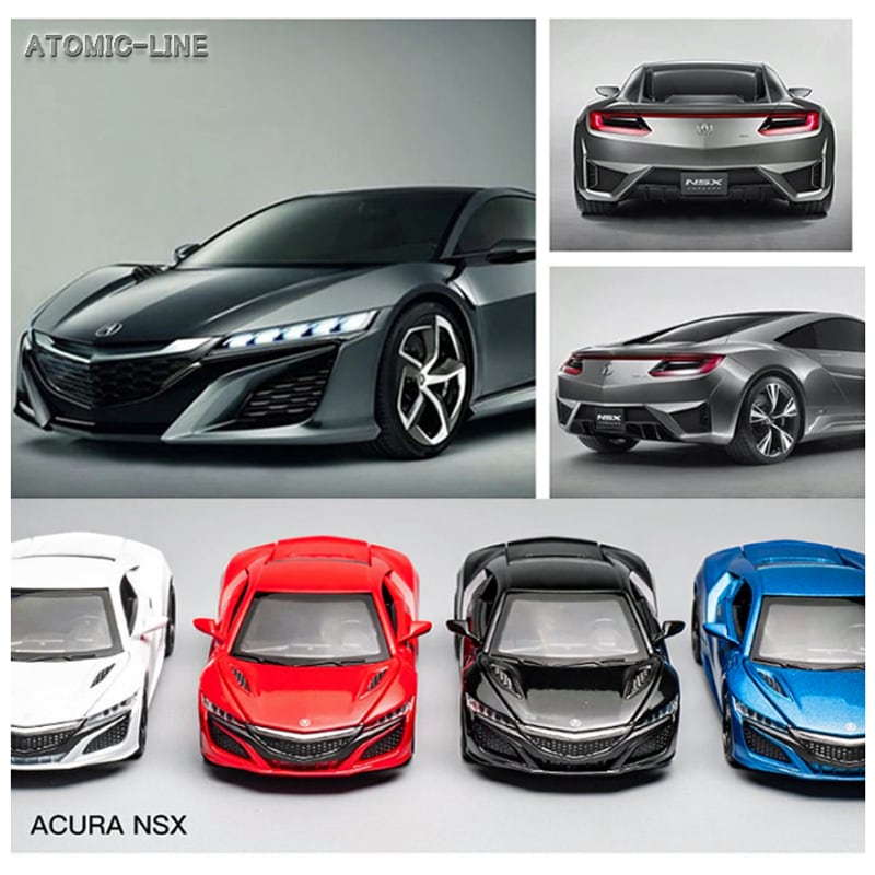ホンダ NSX アキュラ 1/32 ミニカー 全4色 ライト点灯 エンジン ホンダ NSX アキュラ 1/32 ミニカー 全4色 ライト点灯 エンジン