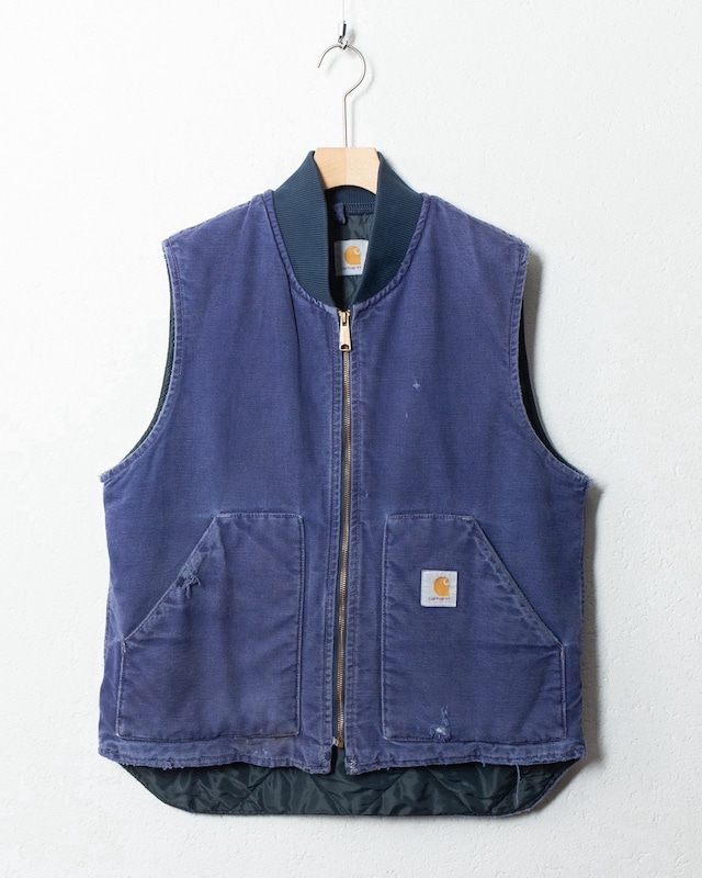 "Carhartt" good faded duck vest / COLOR:PURPLE