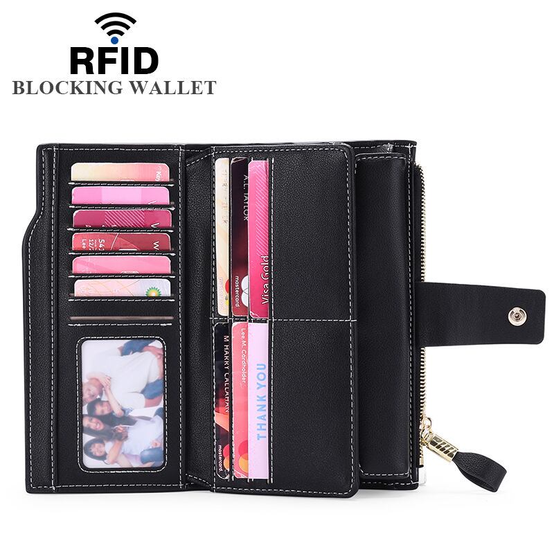 レディース RFIDブロッキング 大容量 長財布 ウォレット