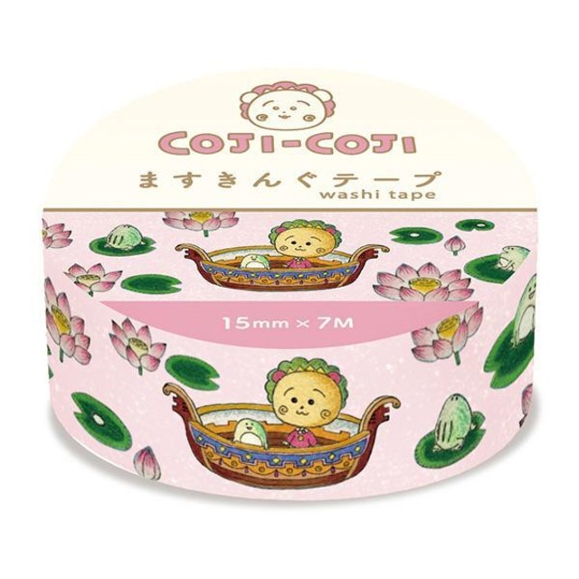 古川紙工　コジコジ　ますきんぐテープ　ピンク　15mmマステ　CA27