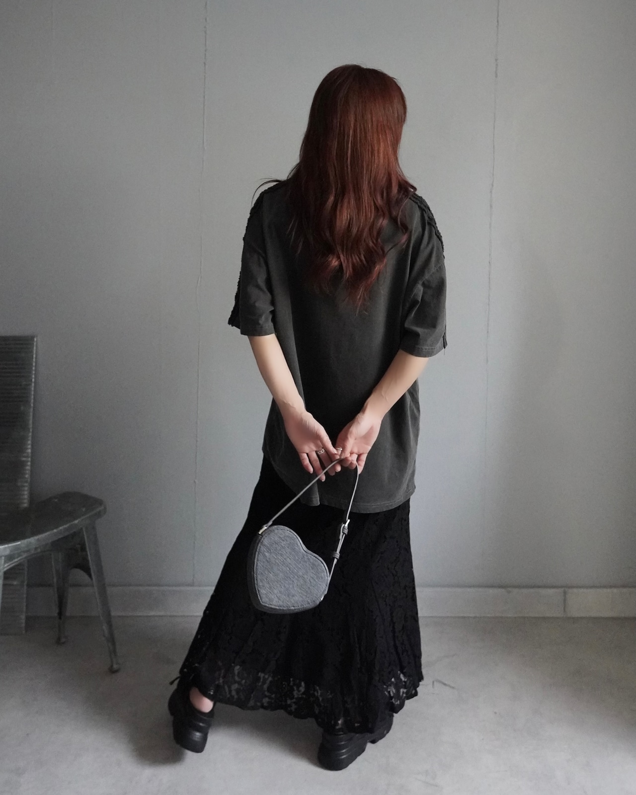 【unused.lab】Sideline denim patch CS/Navy