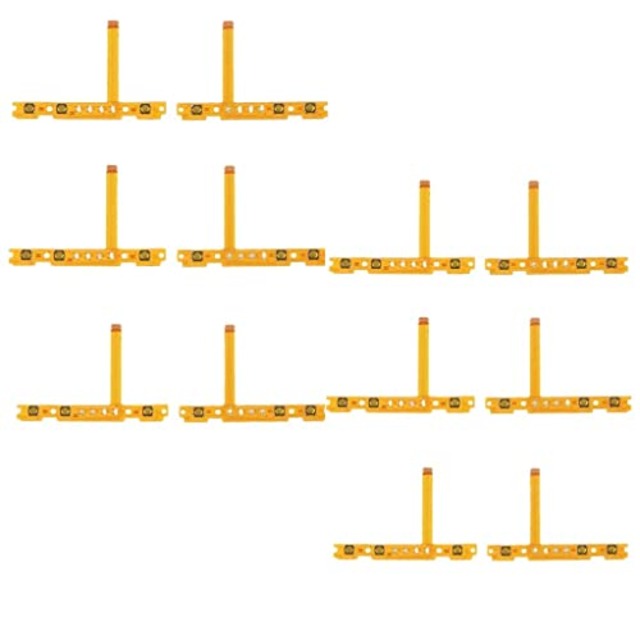 6ペアニンテンドースイッチNSジョイCON修理部品のための右の左ボタンキーフレックスケーブル