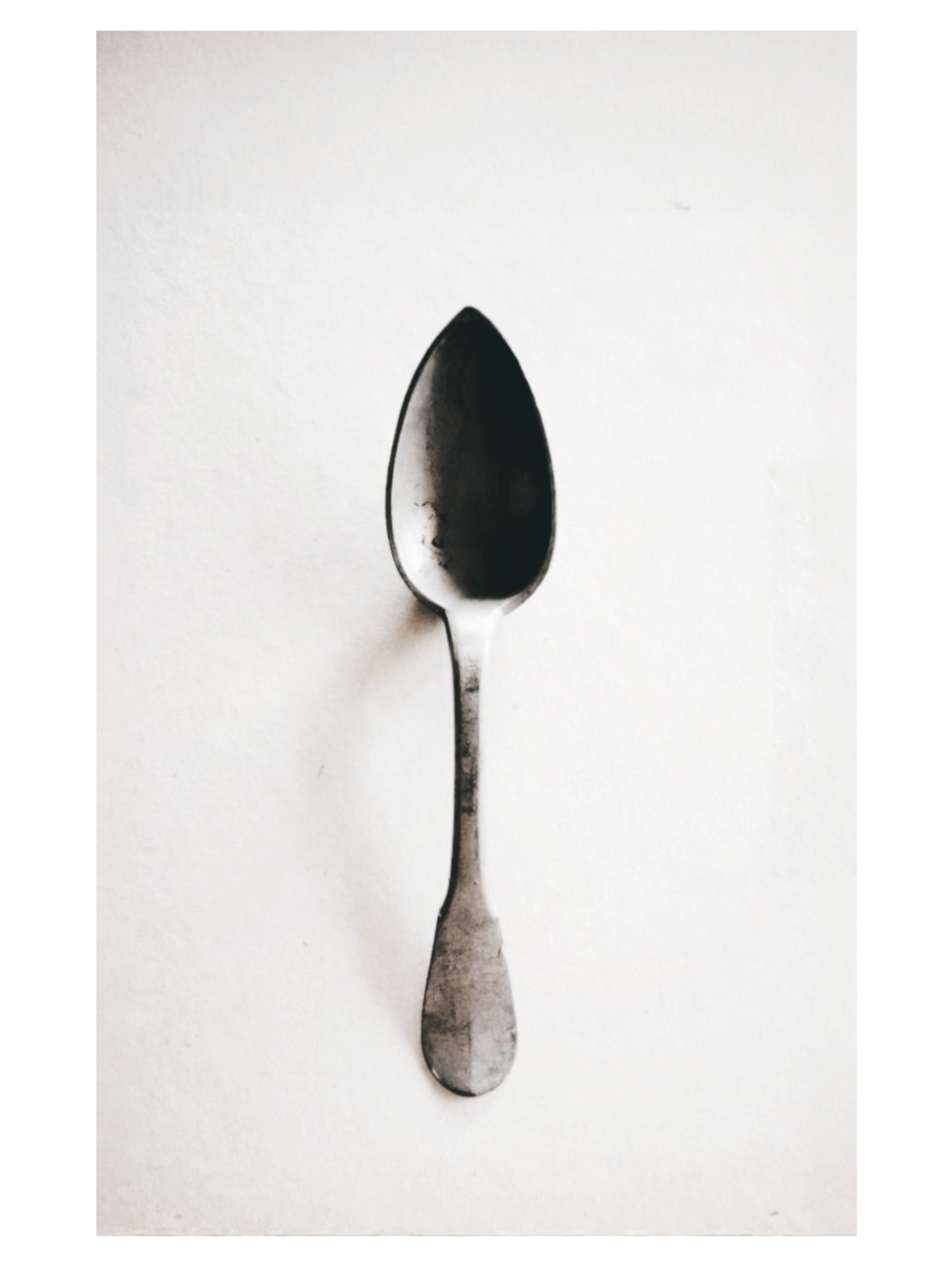 フランス 19世紀 エタン 手仕事と重厚と大きなハンドメイドスプーンb アンティーク