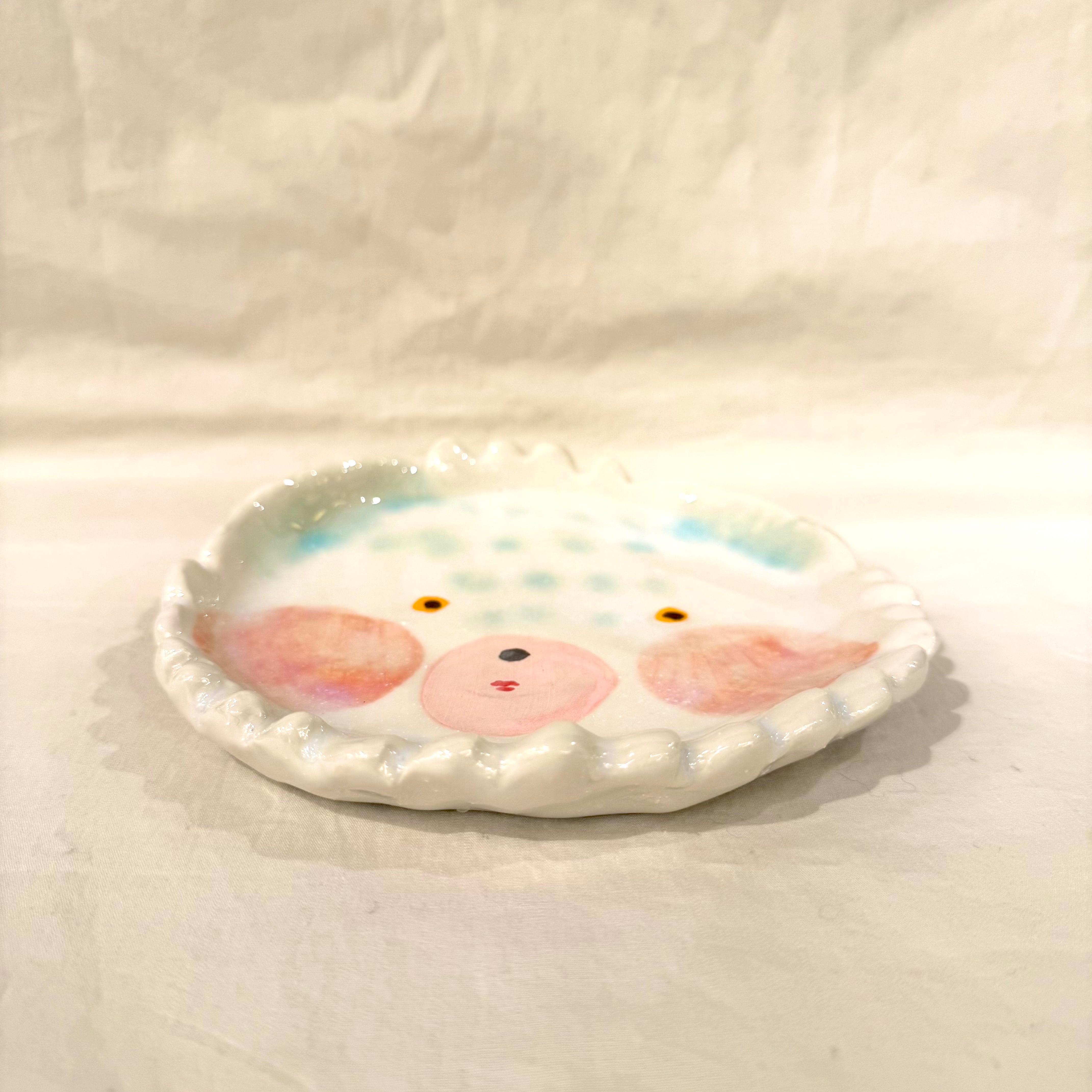 増田光 / くま顔皿【L～P】 | cafe&books bibliotheque ONLINE STORE