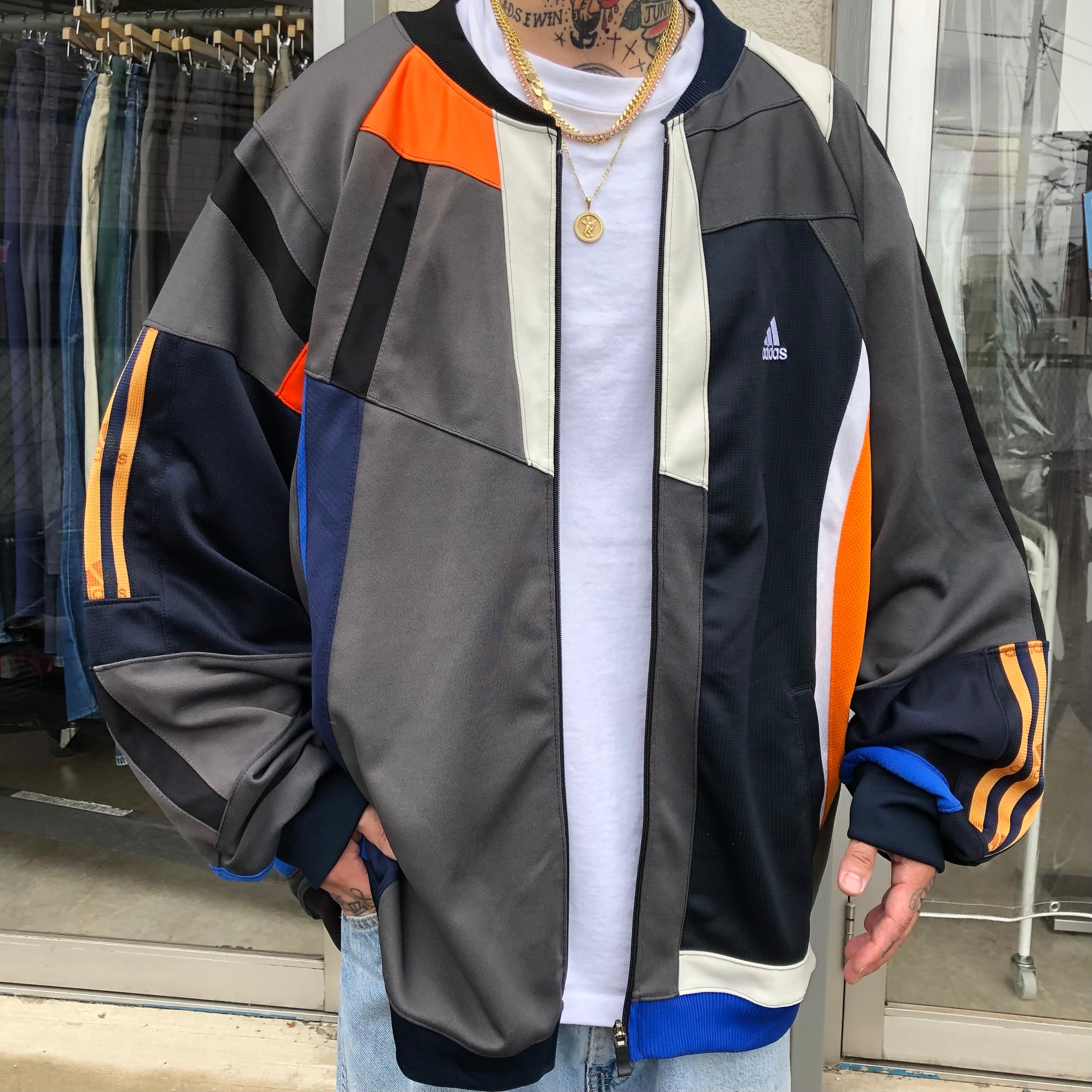 90s adidas リメイク トラックジャケット 一点物 | mdh.com.sa