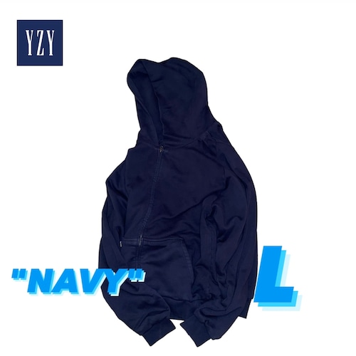 【NAVY size L】 2022s Yeezy×GAP doubleface zip up sweat hoodie