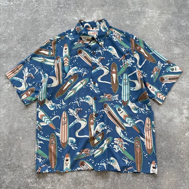 【reyn spooner】 アルフレッドシャヒーン アロハシャツ タグ付き reyn spooner】Alfred Shaheen レインスプーナー アルフレッド