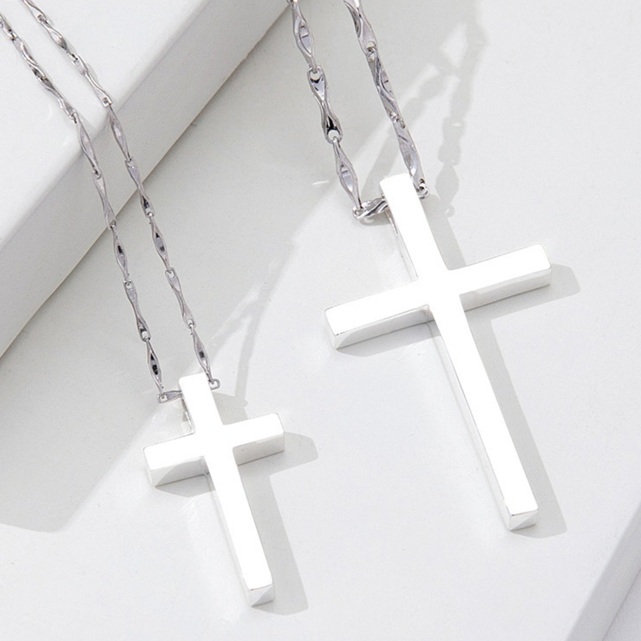 メタルチェーン クロスネックレス af0159