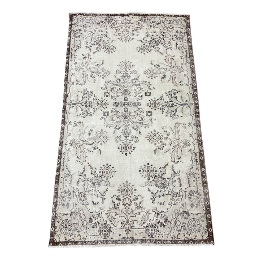 【訳あり特価☆セール】トルコ絨毯 ヴィンテージラグ 118×205cm (TRE6902)