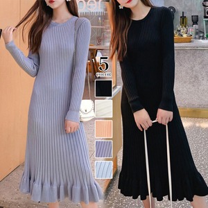 マーメイド ワンピース レディース 秋冬 ニット 韓国 おしゃれ 大人 かわいい きれいめ フェミニン 暖かい 大人可愛い 大人女子