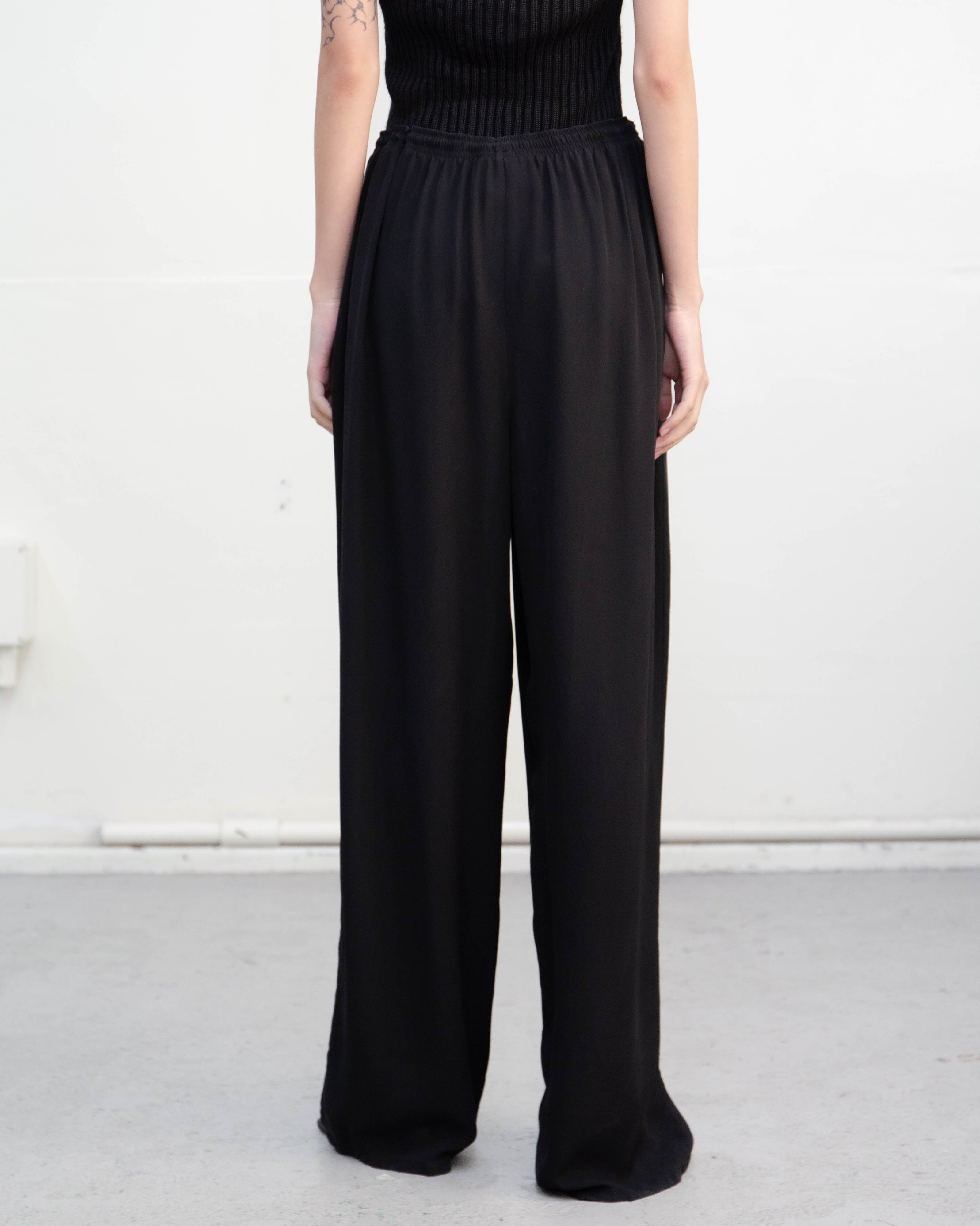 1990s wide-leg silk easy trousers | LUIK FINN