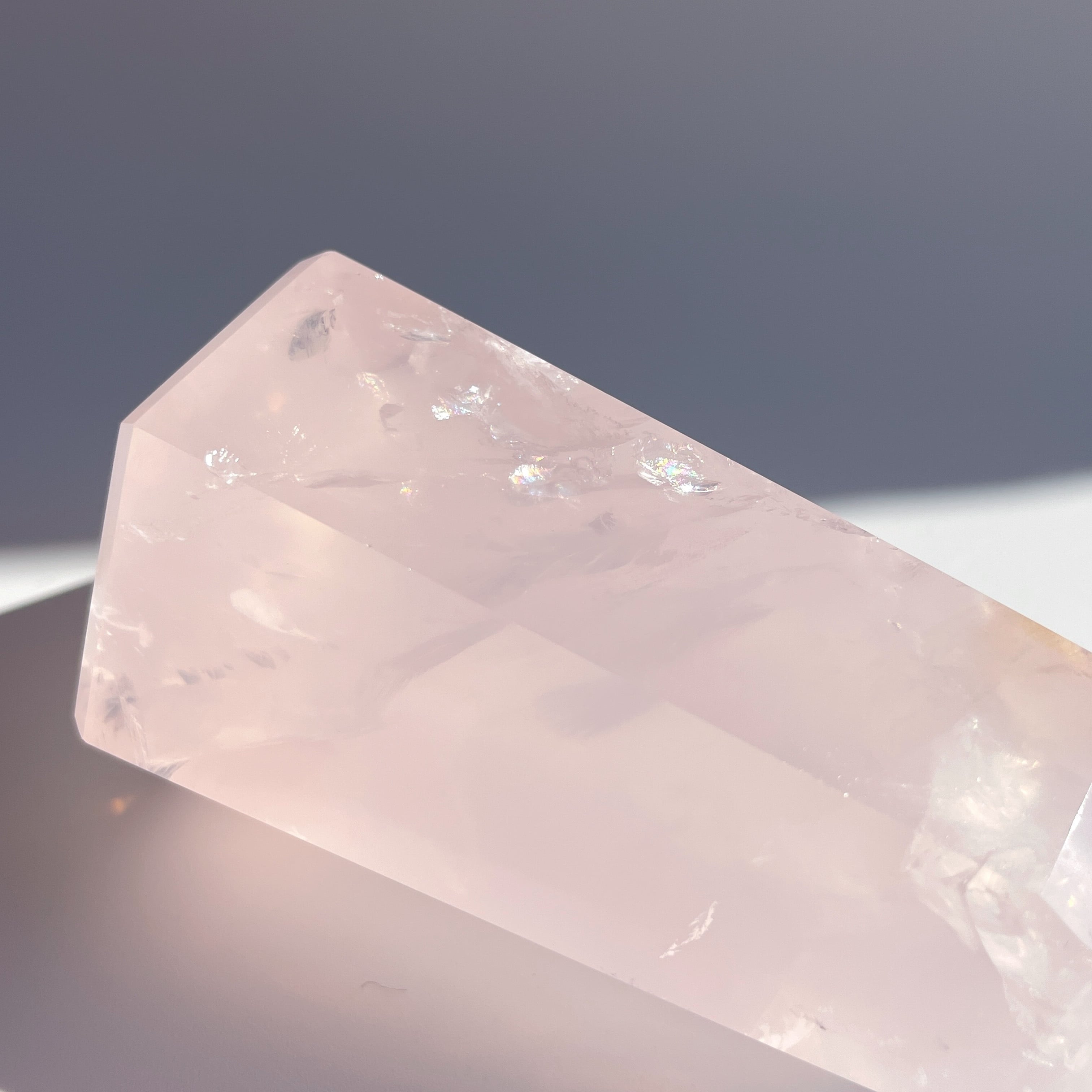 ローズクォーツタワー32◇ Rose Quartz Tower ◇天然石・鉱物