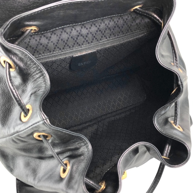 GUCCI グッチ バックパック ブラック バンブー レザー リュック vintage ヴィンテージ オールド 4u5xy4