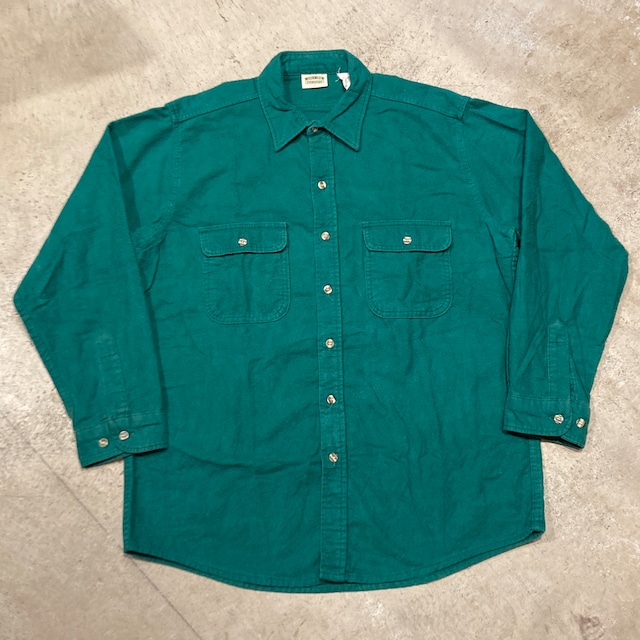 1990s FIVE BROTHER CHAMOIS DLOTH JACKET GREEN