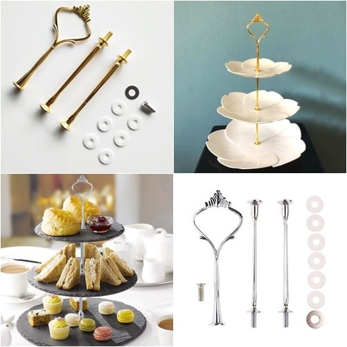 ティースタンド金具／ エタージュラB(3段用/12.0cm) | シリコン