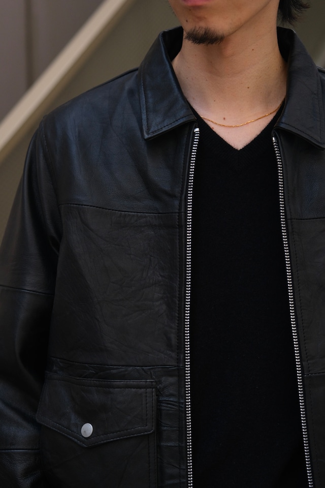 Utah／"GENERAL" A-2 Sheep Leather Jacket