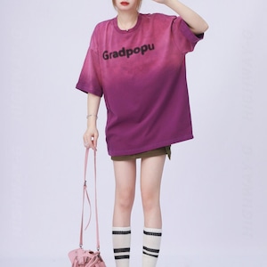 [ 新商品 ] GRADPOPUバイカラービッグTシャツ（全４色） / HWG1032