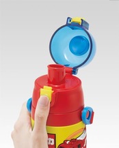 スケーター(Skater) 子供用 ステンレス 水筒 直飲み 480ml トミカ 男の子 3D立体プリント 子供に優しい軽量タイプ 保冷専用 waterbottle スポーツボトル キッズ こども 水瓶 SDPV5-A