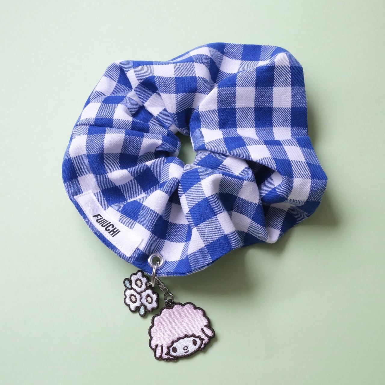 ギンガムチェックシュシュ