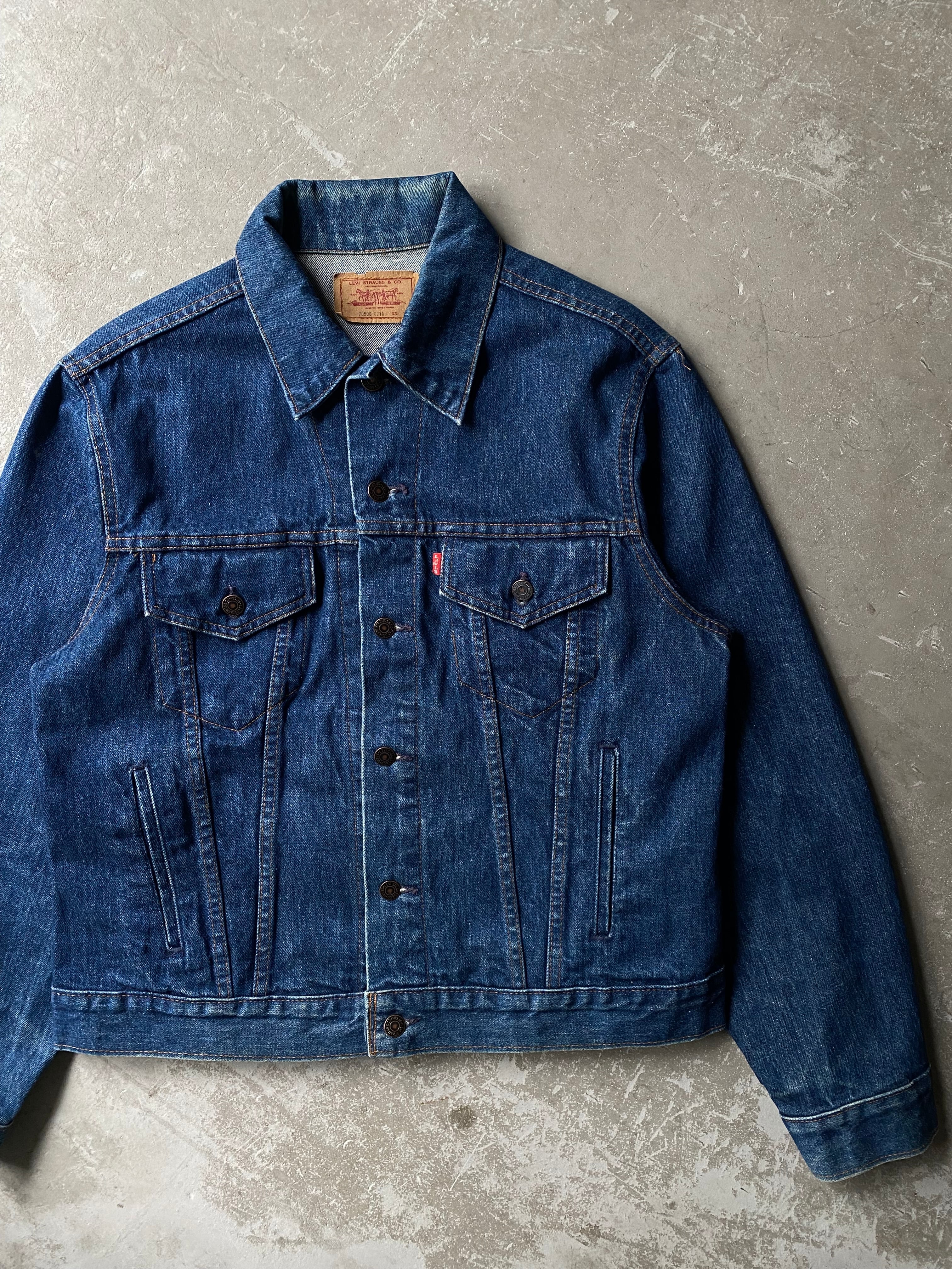 Levi's 70904 コーデュロイ襟 オレンジタブ デニムジャケット 80s 80年代 Levi's 70904 デニムジャケット 襟コーデュロイ 36サイズ