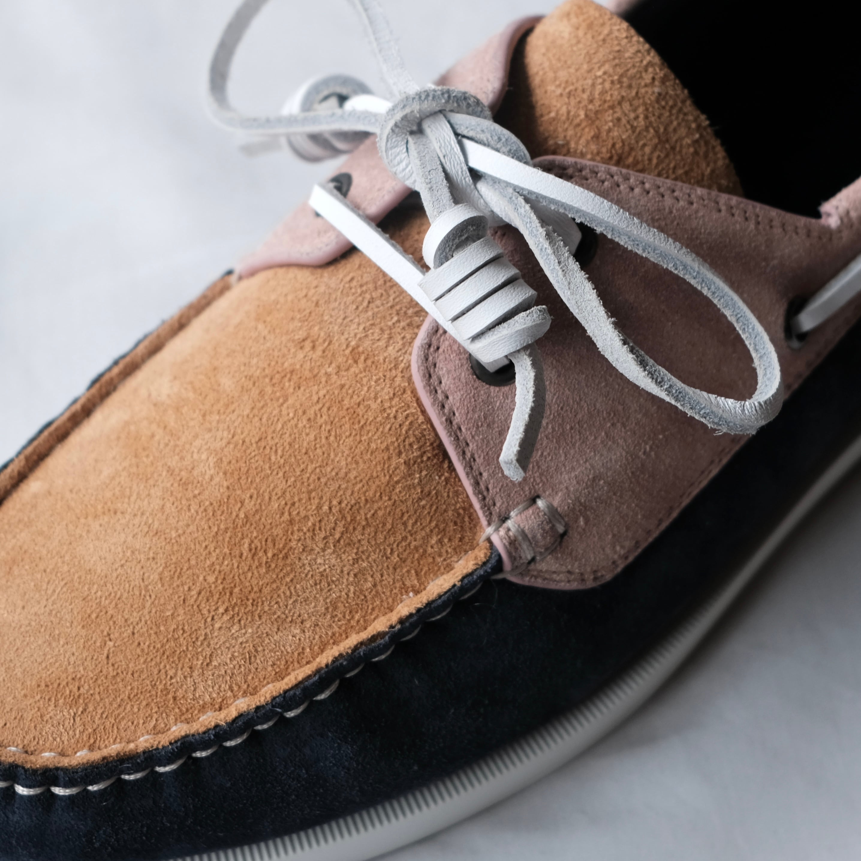エルメス　ブラウンレザー デッキシューズ　26.5 42 1/2 HERMES MULTI COLOR LEATHER DECK SHOES | safarionline