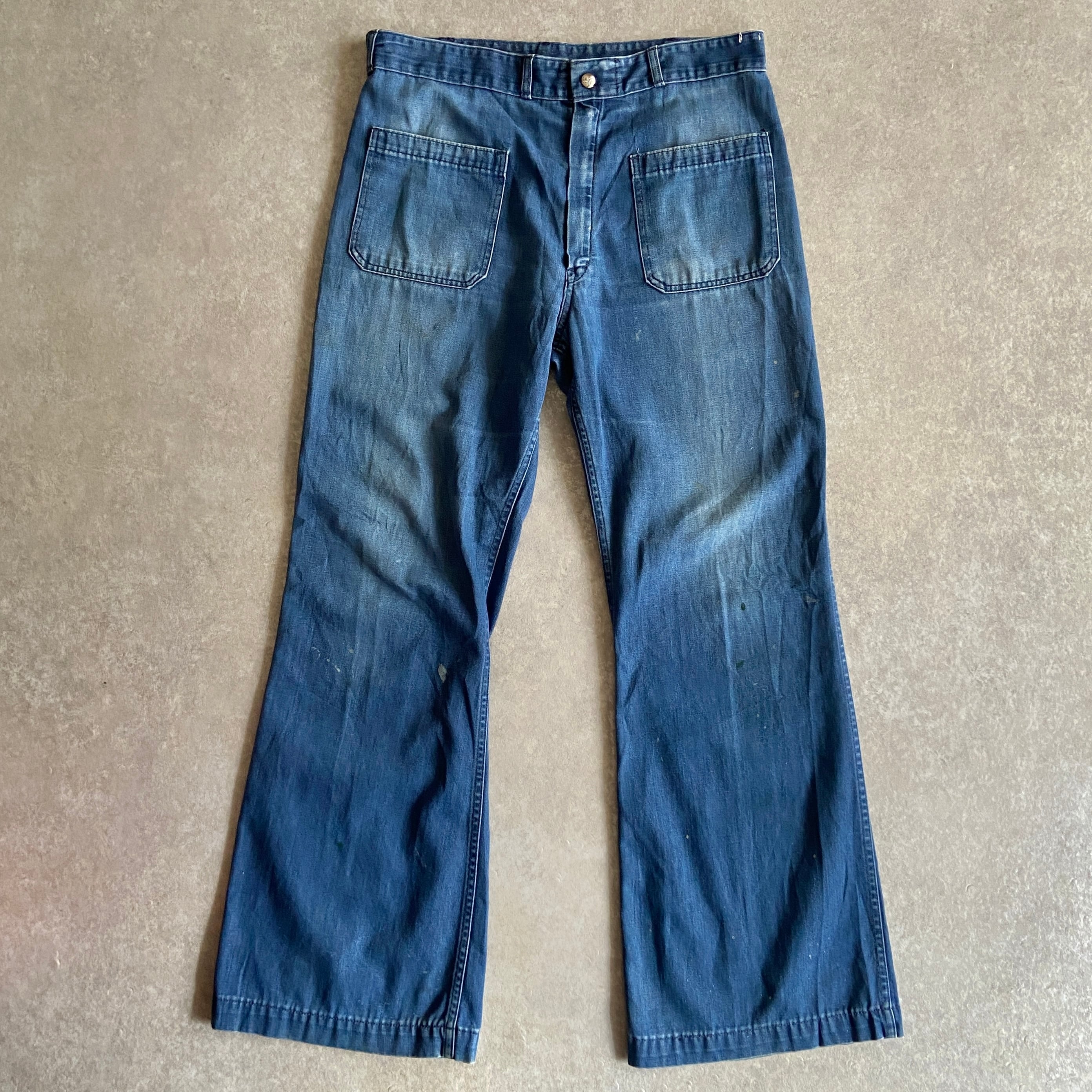 1970s Seafarer U.S.NAVY Sailor Pants W35 L31 H057
