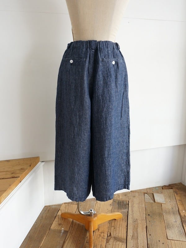 NATURAL LAUNDRY リネンデニム ガウチョパンツ | Fimpen+Nul