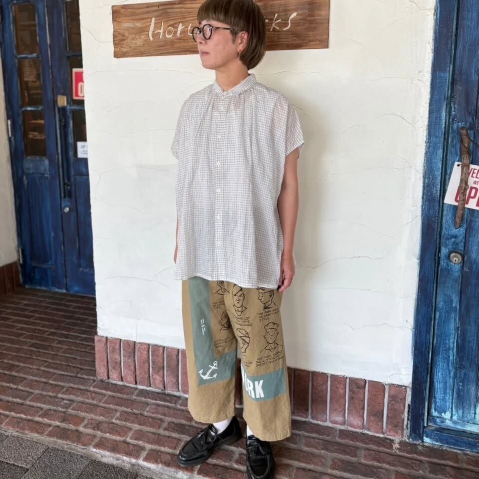 NATURAL LAUNDRY] “先染めシャーリングロングシャツ” | HORUS WORKS