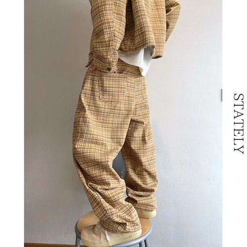 Vintage Jacquard Check Pants_B70 画像