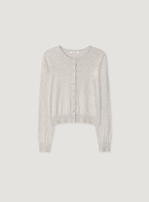[MANGO MANY PLEASE] MOLLI ROUND CARDIGAN_GREY 正規品 韓国ブランド 韓国通販 韓国代行 韓国ファッション マンゴーメニープリーズ 日本 店舗