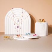 【シトリン】ハート 14kgfネックレス