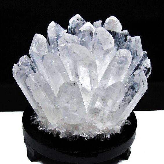 1.3Kg 水晶 クラスター 水晶 原石 台座付属 一点物 182-8373