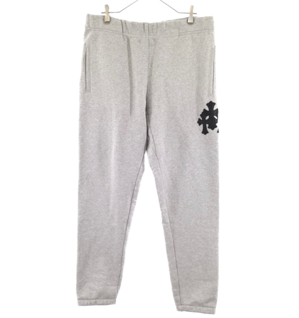 CHROME HEARTS GRP Y NOT Sweat Shorts クロムハーツ ワイノットスウェットショーツ ショートパンツ ハーフパンツ レザートリプルクロスパッチ シルバープレート ブラック サイズL【230916】【新古品】【me04】