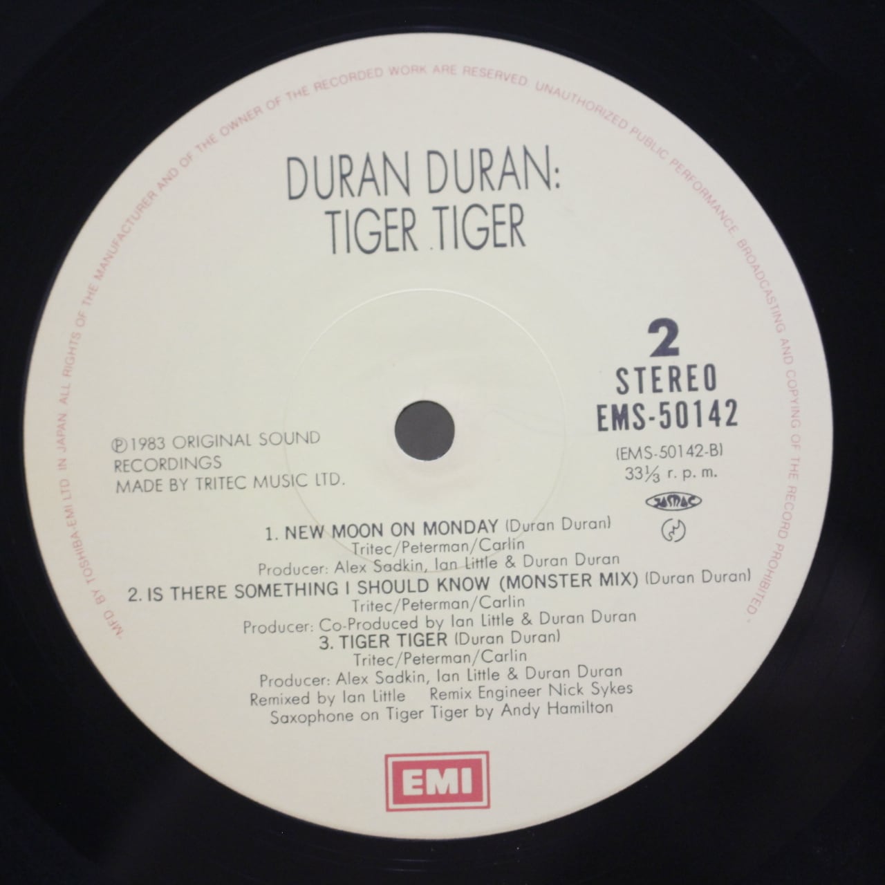 Duran Duran / Tiger! Tiger! [EMS-50142] - 画像4