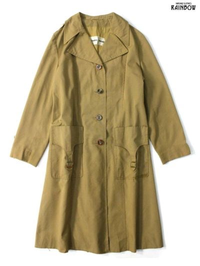 ヴィンテージ レトロ 古着 diolen ディオレン ベルト付き 無地