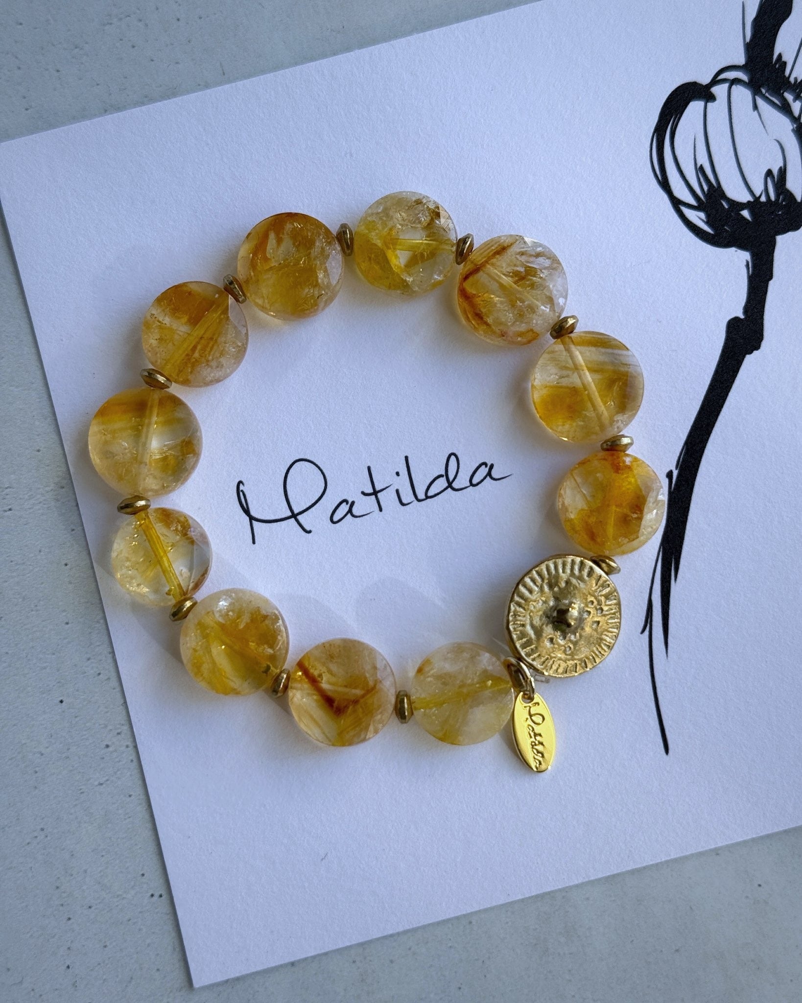 tumble bracelet(シトリン)