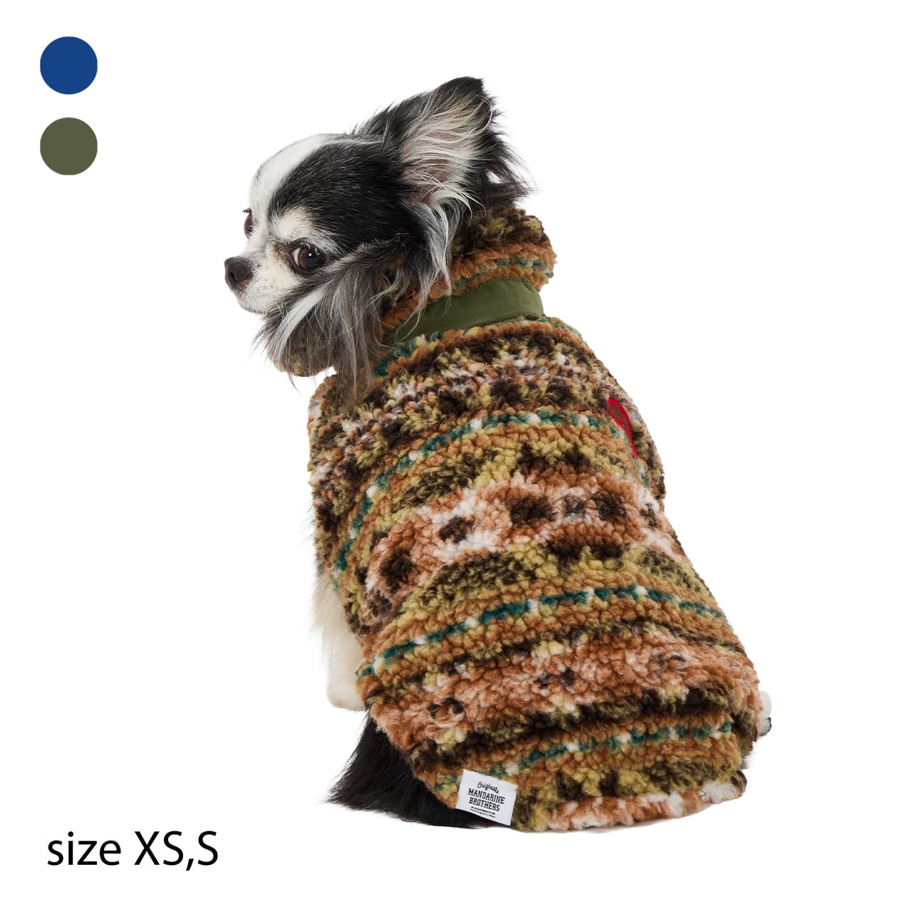 REVERSIBLE BOA VEST(XS.S) リバーシブルボアベスト