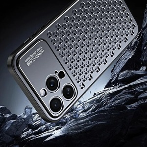 ◆iPhone 18Pro/18Pro Max/17/16/15/14/13/Pro/Pro Max/Plus◆ Aluminum Mesh × Silicone Frame Case / アルミニウム メッシュ × シリコン フレーム ケース