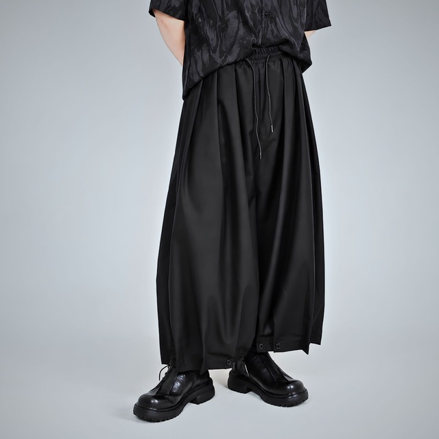 【ORV0011】Pleated Lantern Wide-Leg Pants, Plus Size
