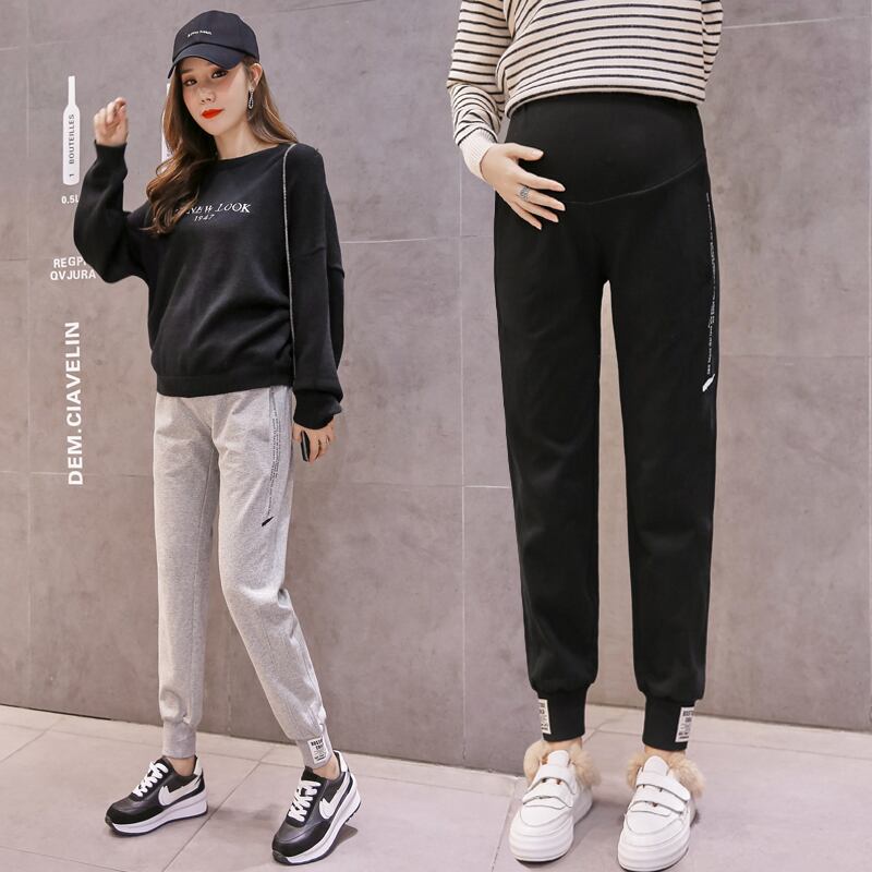 【新作】【送料無料】 730＃マタニティパンツ春秋パンツゆったりとした快適なベリーサポートハーレムパンツ伸縮性ウエストマタニティパンツ エラスティック スプリング 春物 オータム 秋物 AL expec360584414744