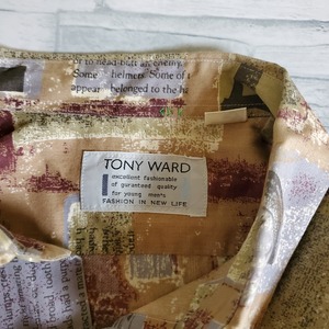 【USED】ヴィンテージシャツ　柄　イエロー